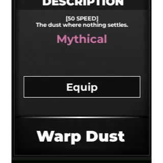 [Type Soul] Warp Dust / Serum W