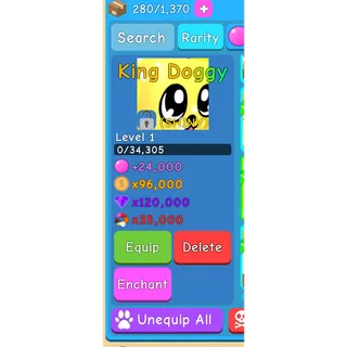 OG BGS SHINY KING DOGGY