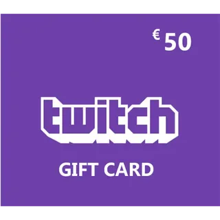 Twitch €50.00 Gift Card 50 EUR EU
