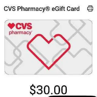 $30 USD CVS Gift Card - US Region (Instant Auto Delivery)