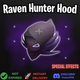 Raven Hunter Hood - Hat Accessory