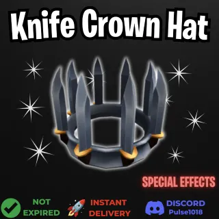 Knife Crown - Hat Accessory