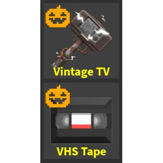 VINTAGE TV SET - FLEE THE FACILITY