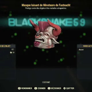 Glowing Minotaur Mask