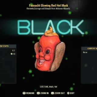 Glowing Red Hot Mask