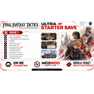 Final Fantasy Tactics PS5 SAVE