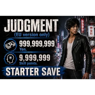 PS5 Judgment ｜ Mod Save