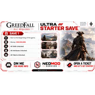GreedFall PS5 SAVE