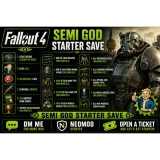 FALLOUT 4 MODDED SAVE PS5