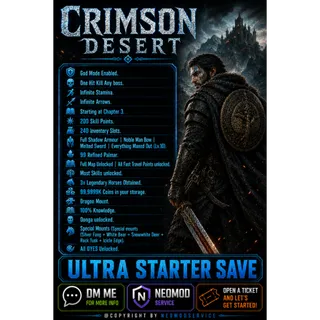 PS5 Crimson Desert ｜ God Mod Save