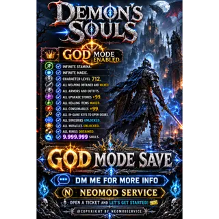 DEMON'S SOULS MODDED SAVE PS5