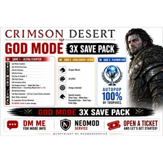 CRIMSON DESERT MODDED SAVE PS5