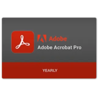 Adobe Acrobat Pro Yearly Subscription Key (Global)