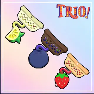 Trio Basket (Strawberry Basket, Blueberry Basket & Lemon Basket) - Flee The Facility (FTF)