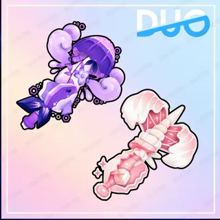 Phosphor Jellyfish Set & Pearl Piercer Set - Flee The Facility (FTF)