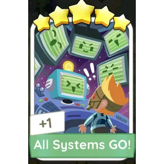 All Systems Go! Monopoly GO 5 Stars stickers