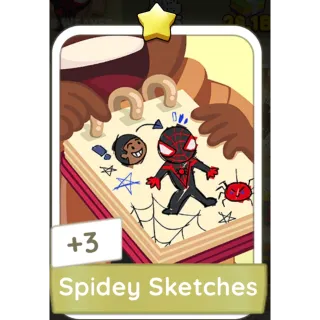 Spidey Sketches Monopoly GO 1 Stars stickers