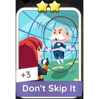 Don’t Skip It Monopoly GO 2 Stars stickers