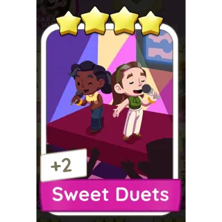 Sweet Duets Monopoly GO 4 Stars stickers