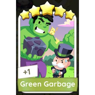 Green Garbage Monopoly GO 5 Stars stickers