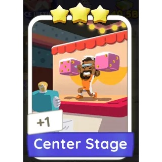 Center Stage Monopoly GO 3 Stars stickers