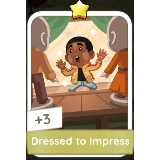 Dressed to Impress Monopoly GO 1 Stars stickers