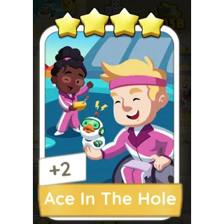 Ace in The Hole Monopoly GO 4 Stars stickers