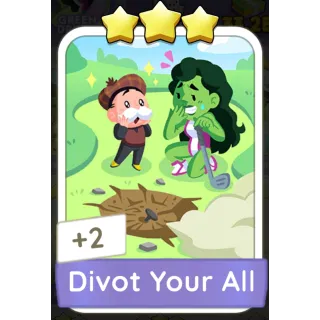 Divot Your All Monopoly GO 3 Stars stickers