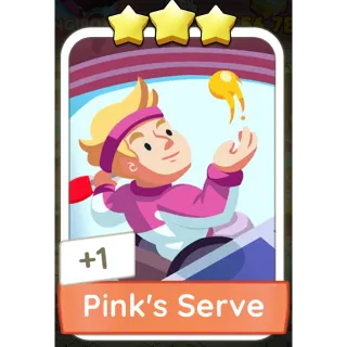 Pink’s Serve Monopoly GO 3 Stars stickers