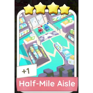 Half - Mile Aisle Monopoly GO 4 Stars stickers