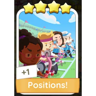 Positions! Monopoly GO 4 Stars stickers