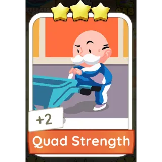Quad Strength Monopoly GO 3 Stars stickers