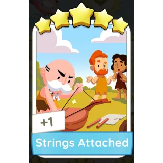 Strings Attached Monopoly GO 5 Stars stickers Prestige