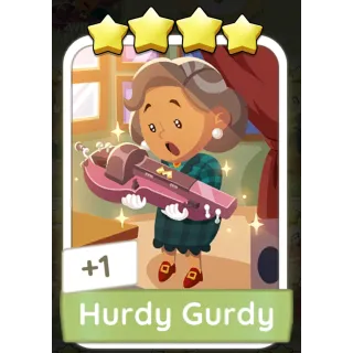 Hurdy Gurdy Monopoly GO 4 Stars stickers