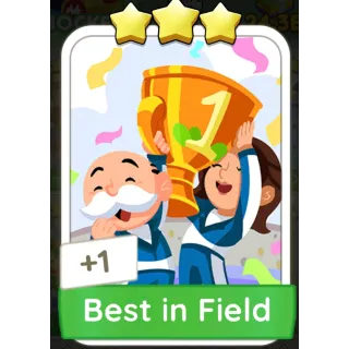 Best in Field Monopoly GO 3 Stars stickers