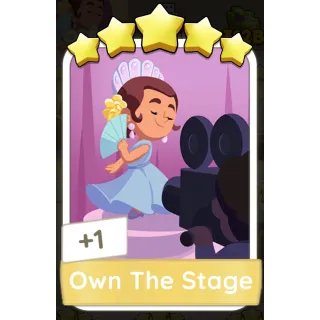 Own The Stage Monopoly GO 5 Stars stickers Prestige