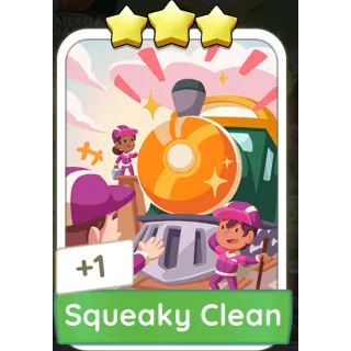 Squeaky Clean Monopoly GO 3 Stars stickers