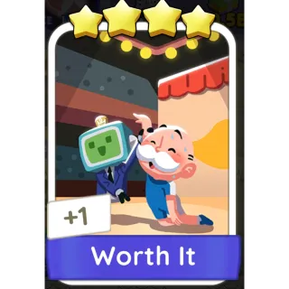 Worth It Monopoly GO 4 Stars stickers