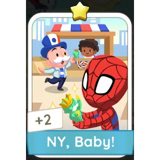 NY , Baby ! Monopoly GO 1 Stars stickers