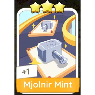 Mjolnir Mint Monopoly GO 3 Stars stickers