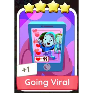 Going Viral Monopoly GO 4 Stars stickers