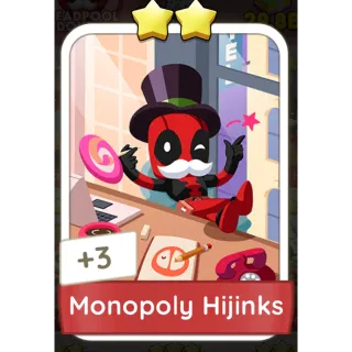 Monopoly Hijinks Monopoly GO 2 Stars stickers