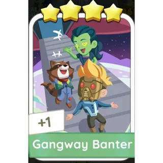 Gangway Banter Monopoly GO 4 Stars stickers