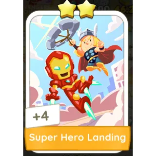 Super Hero Landing Monopoly GO 2 Stars stickers