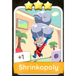 Shrinkopoly Monopoly GO 3 Stars stickers