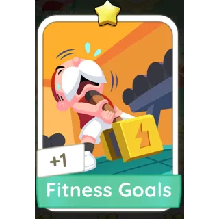 Fitness Goals Monopoly GO 1 Stars stickers