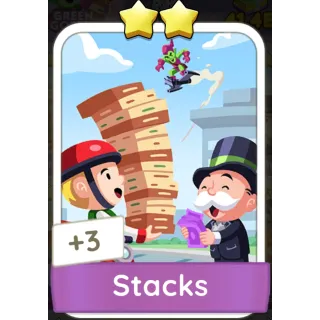 Stacks Monopoly GO 2 Stars stickers