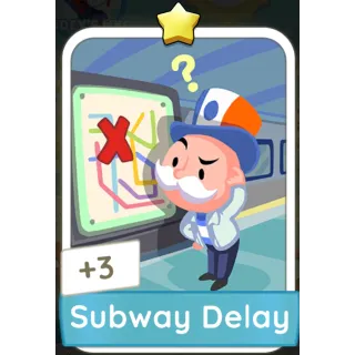 Subway Delay Monopoly GO 1 Stars stickers