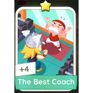 The Best Coach Monopoly GO 1 Stars stickers