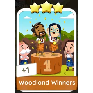 Woodland Winners Monopoly GO 3 Stars stickers
